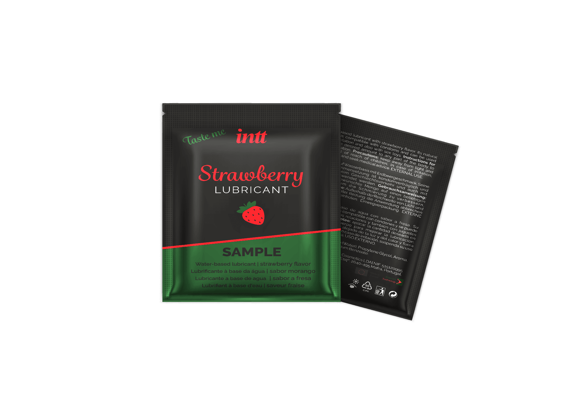 Echantillon Fraise lubricant – Lubrifiant base eau 2ml